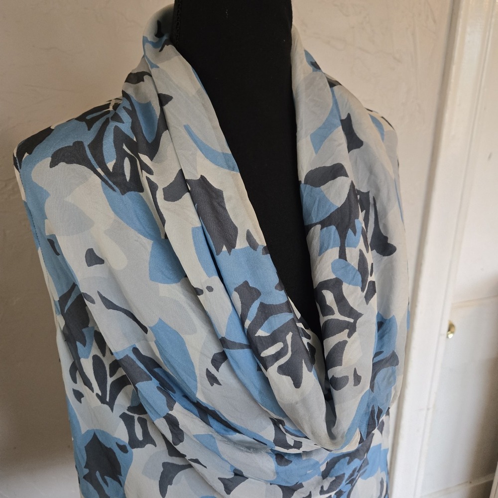 Armani Collezioni Italy Blouse Top Sleeveless Ruched Draped Y2K Silk OLD MONEY - Picture 2 of 9